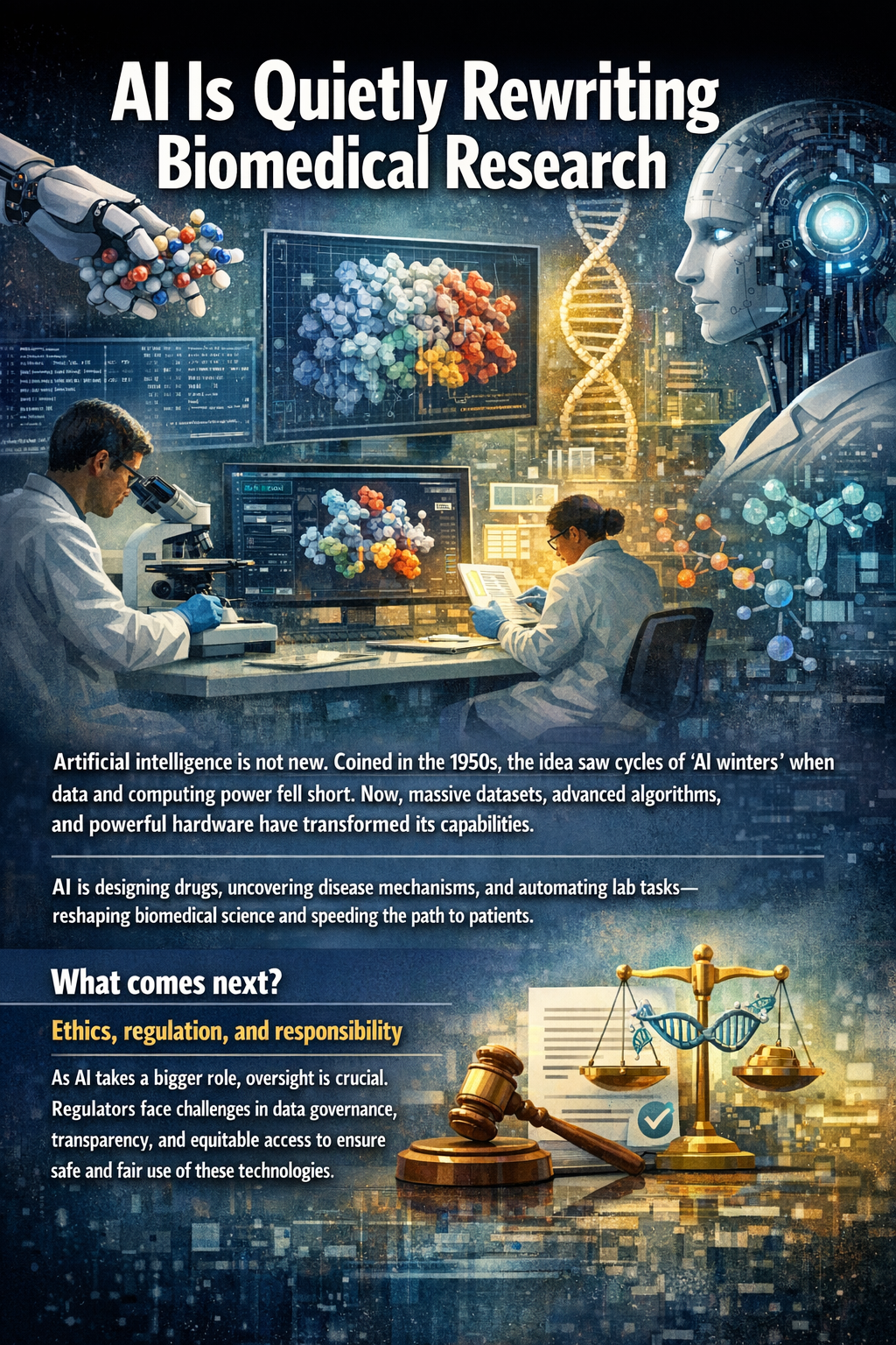 AI Is Quietly Rewriting Biomedical Research—from the Bench to the Clinic