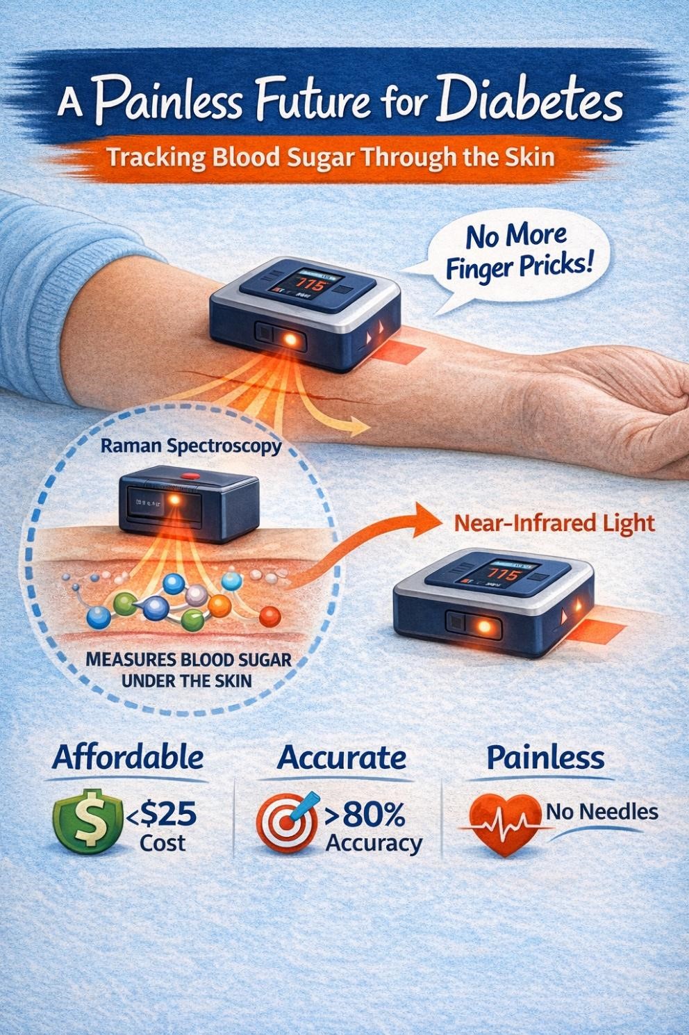A Painless Future for Diabetes: Tracking Blood Sugar through the Skin